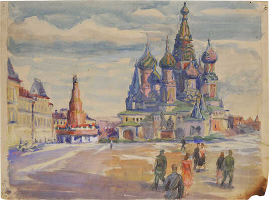 Самойловских Анна Ивановна. На Красной площади